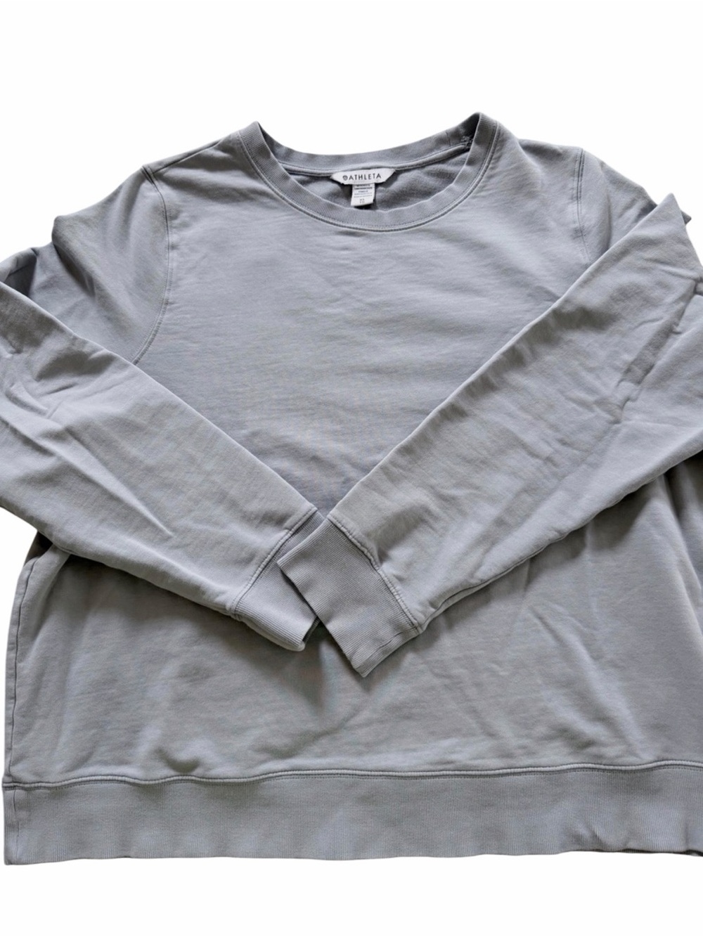 Athleta Pale Gray Crewneck Pullover